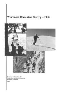 Wisconsin recreation survey, 1986