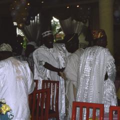 People during Apara wedding reception