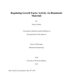 Regulating Growth Factor Activity via Biomimetic Materials