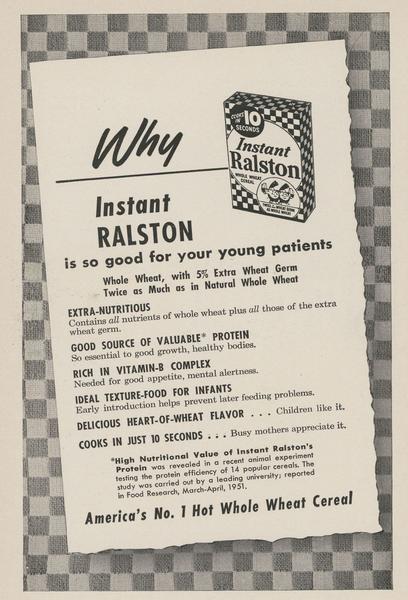 ‎Instant Ralston advertisement - UWDC - UW-Madison Libraries