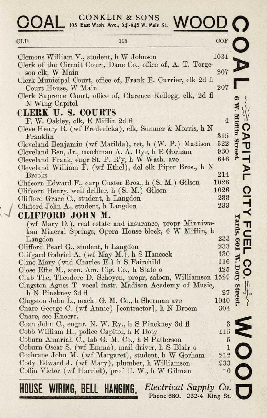 Madison, Wisconsin city directory 1902, comprising a complete ...