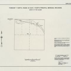 [Public Land Survey System map: Wisconsin Township 07 North, Range 22 East]