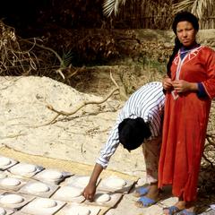 Women Preparing Local Bread in the New Valley Area