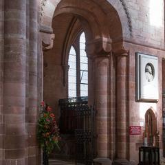Carlisle Cathedral transept arch into south choir aisle