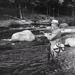 Governor Warren Knowles trout fishing