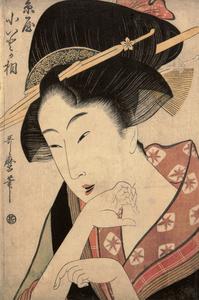 The Physiognomy of Koito, The Thread Merchant's Daughter, from a series of Imaginary Portraits of Heroines of Domestic Dramas