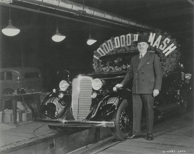 Charles W. Nash with the 1,000,000th Nash
