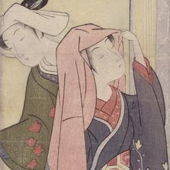 Two Women by a Waterfall, Shimizu from the series Seven Episodes from the Life of Komachi