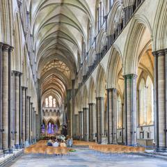 Salisbury Cathedral nave from the west end