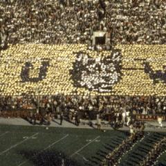 Student card section, 1963 Rose Bowl
