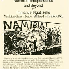 Poster for lecture by Immanuel Ngatjizeko