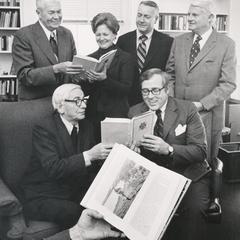 Edwin Young and group with books