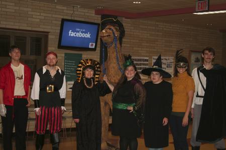 Staff and student Halloween, University of Wisconsin--Marshfield/Wood County, October 2013