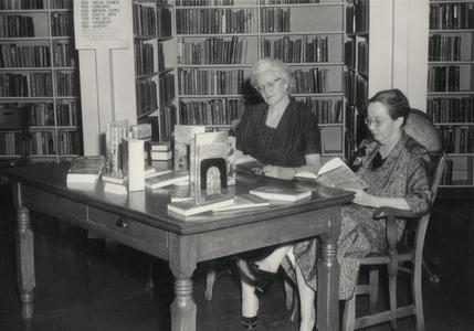 Librarian Catherine Casey in New Richmond Library
