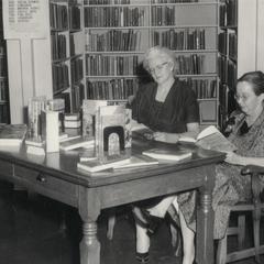 Librarian Catherine Casey in New Richmond Library