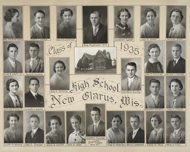 1935 New Glarus High School graduating class