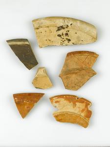 Rim sherds from six dishes
