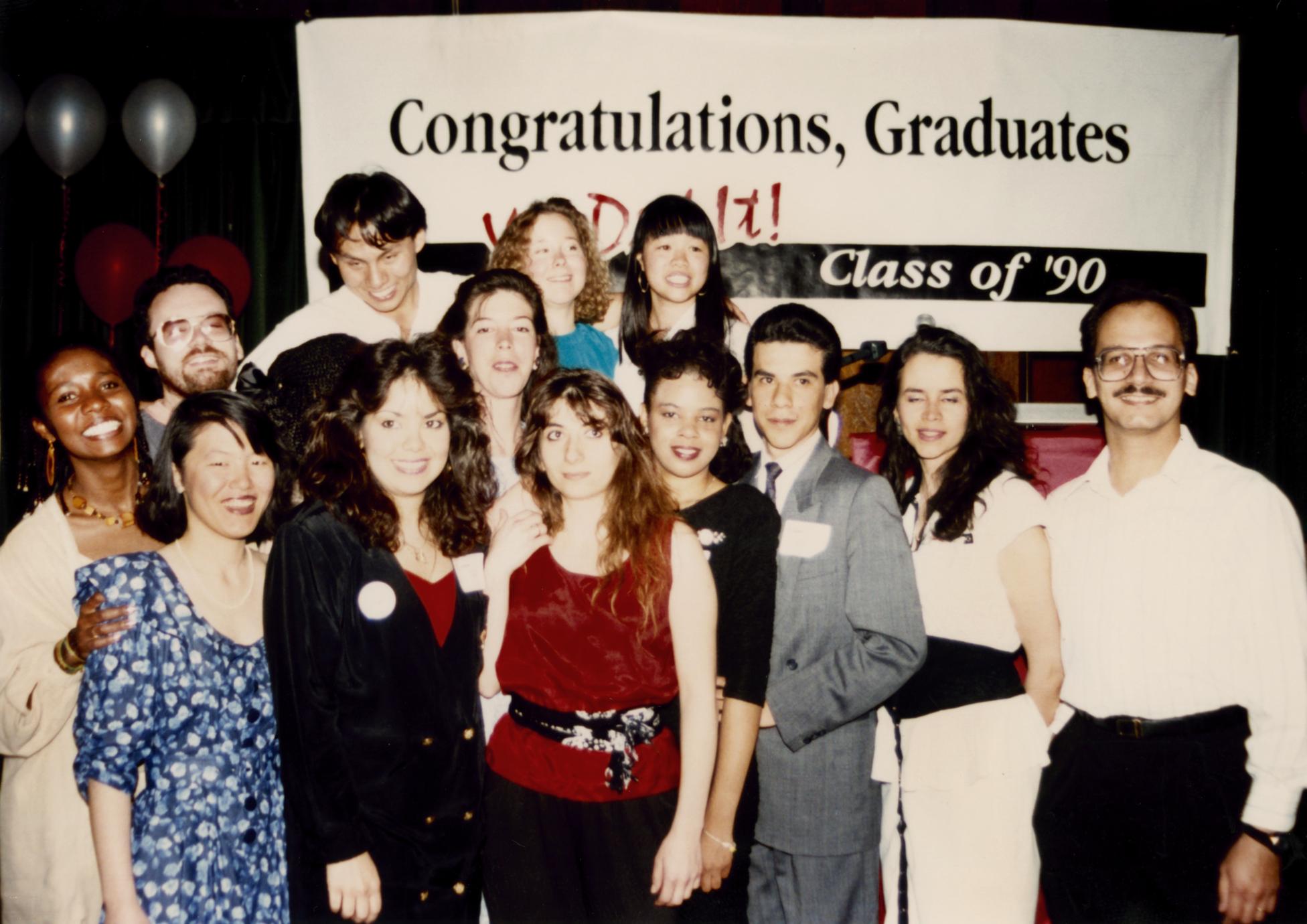 Multicultural Student Center graduates in 1990