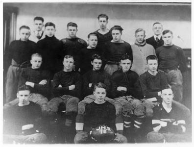 Football Team, 1918, Janesville High School