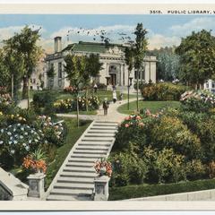Wausau Public Library and Library Park... 1916