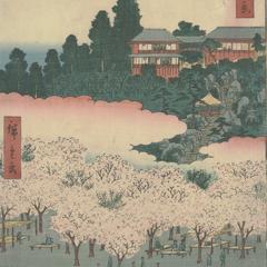 The Flower Pavilion on Dango Slope in Sendagi, no. 16 from the series One-hundred Views of Famous Places in Edo