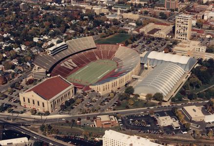 Camp Randall Stadium from above