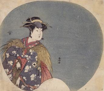 The Actor Iwai Hanshiro IV as a Young Woman Holding a Net