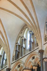 Lincoln Cathedral choir interior clerestory