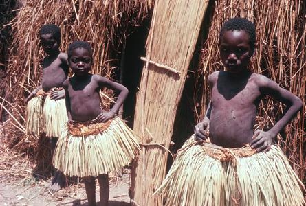 Cokwe Boys in Seclusion in Circumcision Camp