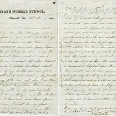 Letter of Jane Curkeet, a student of the Platteville Normal School
