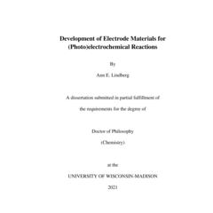 Development of Electrode Materials for (Photo)electrochemical Reactions