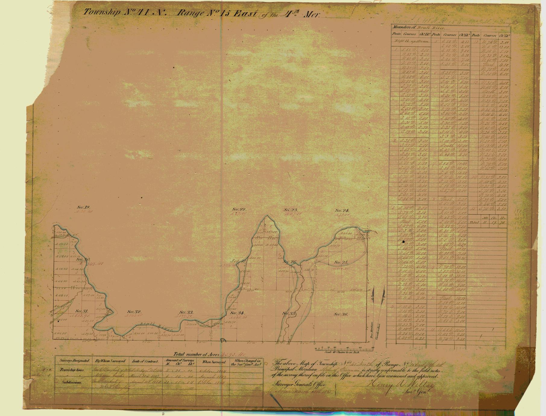 [Public Land Survey System map: Wisconsin Township 41 North, Range 15 East]