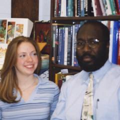 George Jones and student, Janesville, 2002