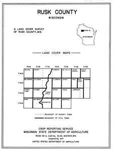 Rusk County, Wisconsin, land cover maps
