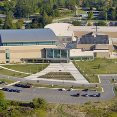 Aerial view of the Kress Events Center