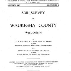 Soil survey of Waukesha County, Wisconsin