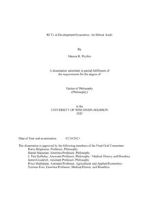RCTs in Development Economics: An Ethical Audit 