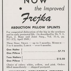 Abduction Pillow Splints advertisement