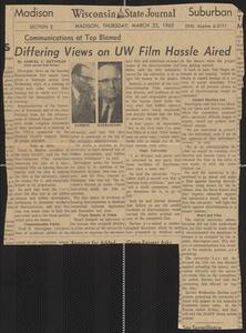 "Differing views on UW film hassle aired"