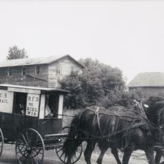 Rural U.S. mail wagon