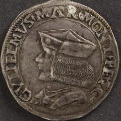 Testoon of Guglielmo II, Marquis of Monferrat (1486-1494-1518)