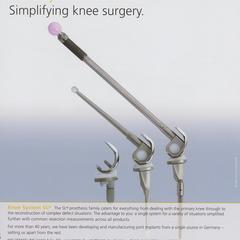 Knee System SL advertisement