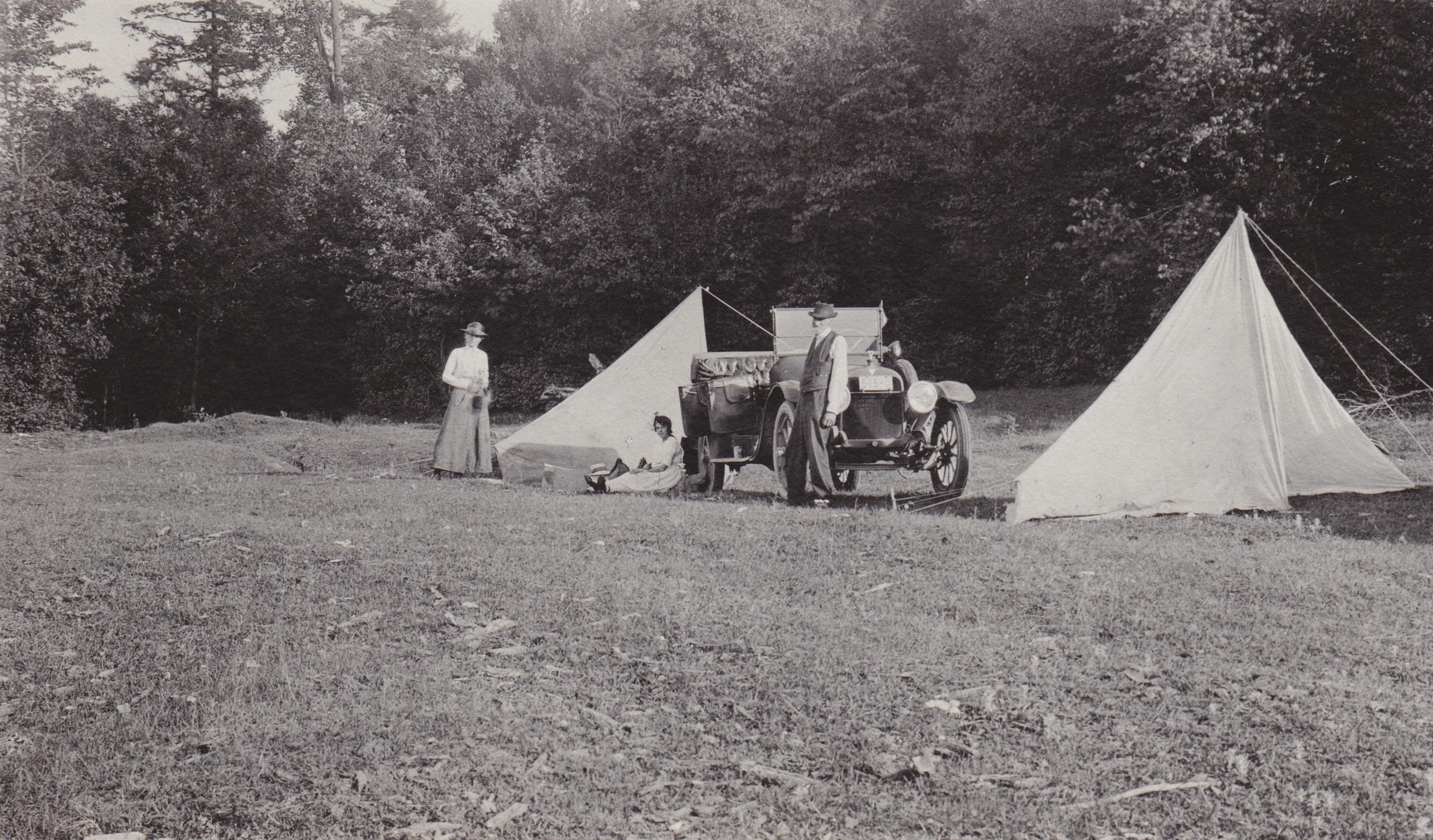 Camp at Rib River ford