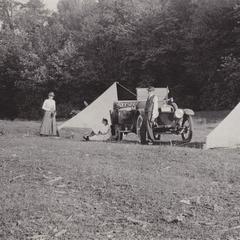 Camp at Rib River ford