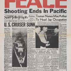 "Peace  : Shooting ends in Pacific"
