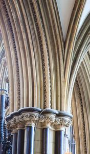 Worcester Cathedral interior choir south aisle St John's Chapel