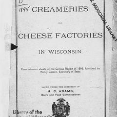 List of creameries and cheese factories in Wisconsin