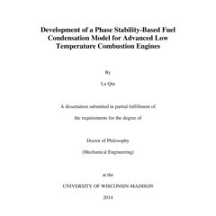 Development of a Phase Stability-Based Fuel Condensation Model for Advanced Low Temperature Combustion Engines