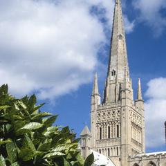 Norwich Cathedral tower from southeast