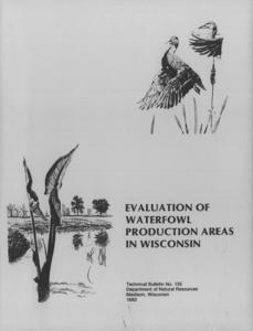 Evaluation of waterfowl production areas in Wisconsin